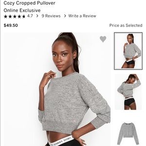 New Victoria’s Secret Cozy Crop Pullover